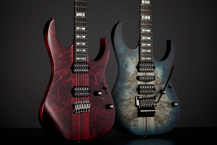 IBANEZ シースルーレッド キルティッドトップ EMGHZ 3バンドEQ搭載 FEATURE PRODUCTS | NEWS | Ibanez guitars - アイバニーズ